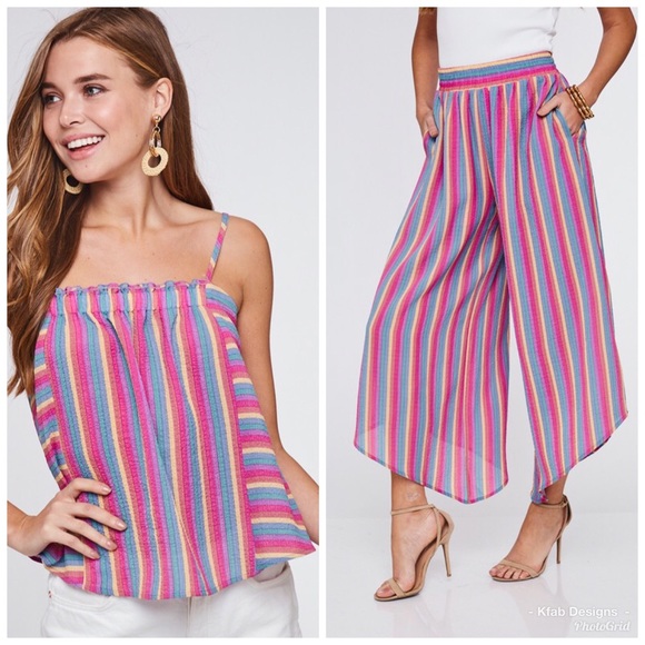 💕LAST 1! Color Block Striped Pants -Top Avail. - Picture 8 of 8